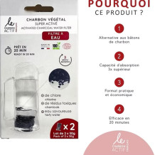 Lot de 2 filtres à eau au charbon végétal super activé – Le…