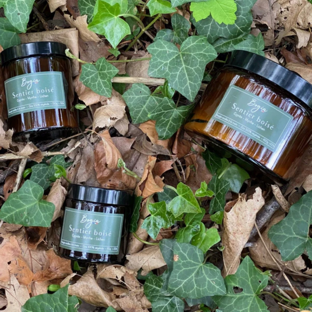 Bougie - sentier boisé 90g – BOGIA