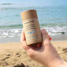 Crème solaire minérale solide SPF50 à l’huile de karanja