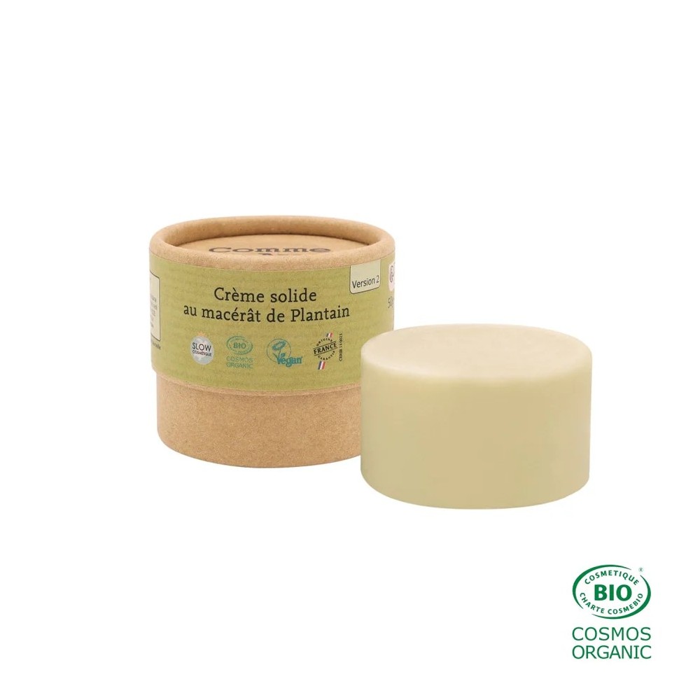 Crème au macérât de plantain – Comme Avant