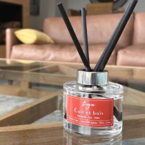 Diffuseur à Tiges – Cuir et Bois – Bogia