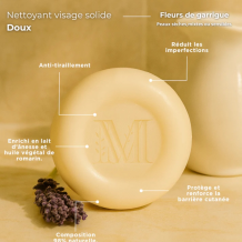 Nettoyant Visage Solide Doux Peau Sensible - Fleurs de Garrigue