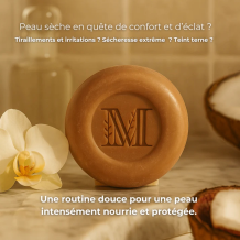 Nettoyant Visage Solide Ultra Doux Nourrissant Orchidée - Peau Sèche à Très Sèche