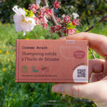 Shampoing Solide à l’Huile de Sésame & Rhassoul – Cheveux à Tendance Grasse
