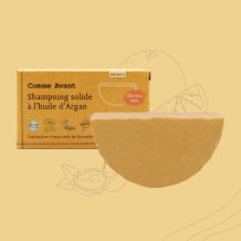 Shampoing Solide à l’Huile d’Argan et Poudre d’Orange – Cheveux Secs ou Abîmés