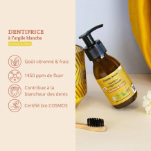 Dentifrice Bio en Pâte au Charbon Végétal et Citron