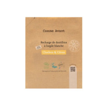 Recharge Dentifrice Bio en Pâte au Charbon Végétal et Citron