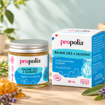 Baume des 4 Saisons Certifié Bio Propolis, Lavandin & Romarin
