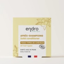 Après-shampoing solide (karité et huile de prune) – Endro