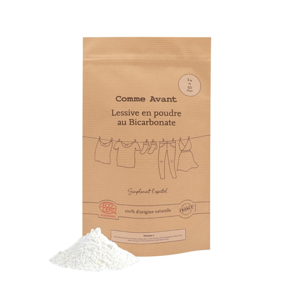 Lessive en poudre au bicarbonate – Comme Avant