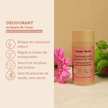 Déodorant Solide Géranium bourbon & Menthe poivrée