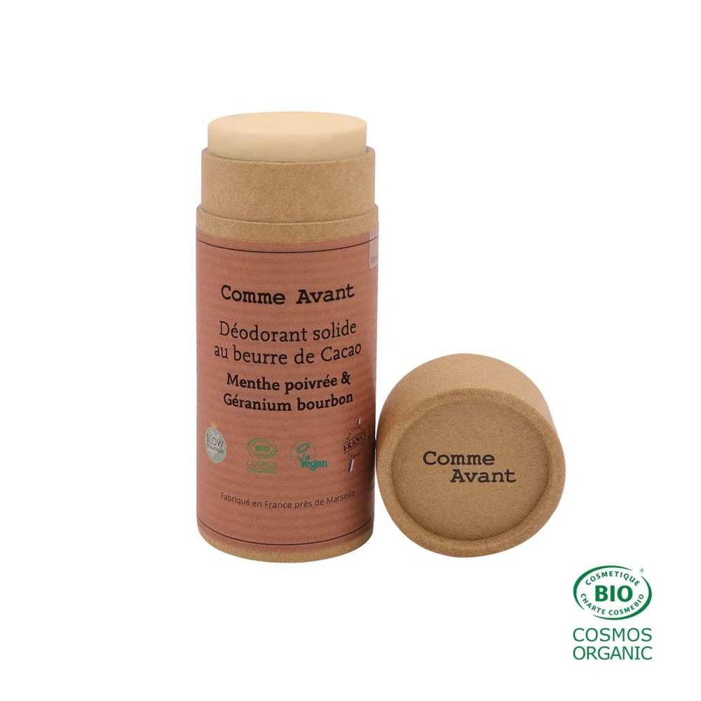 Déodorant Solide Géranium bourbon & Menthe poivrée