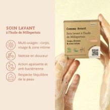 Soin lavant intime solide à l’huile de Millepertuis – Comme…