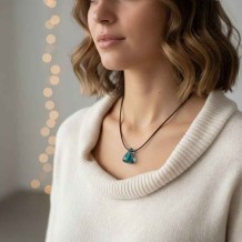 Pendentif d’olfactothérapie® – verrerie artisanale, pipette incluse