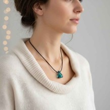 Pendentif d’olfactothérapie® – verrerie artisanale, pipette incluse