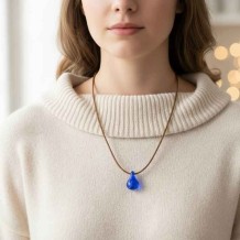 Pendentif d’olfactothérapie® – verrerie artisanale, pipette incluse