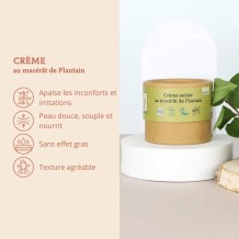 Crème au macérât de plantain – Comme Avant
