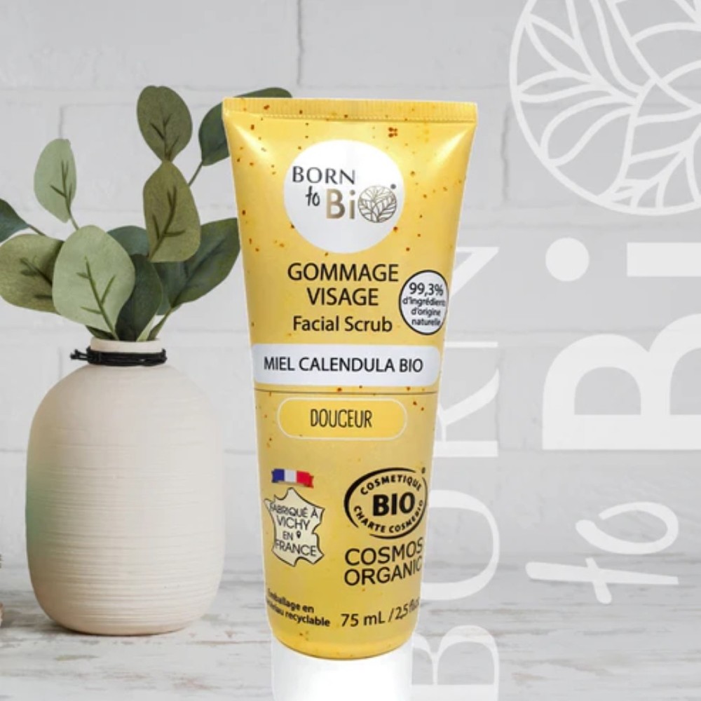 Gommage Visage Miel Calendula - Certifié Bio