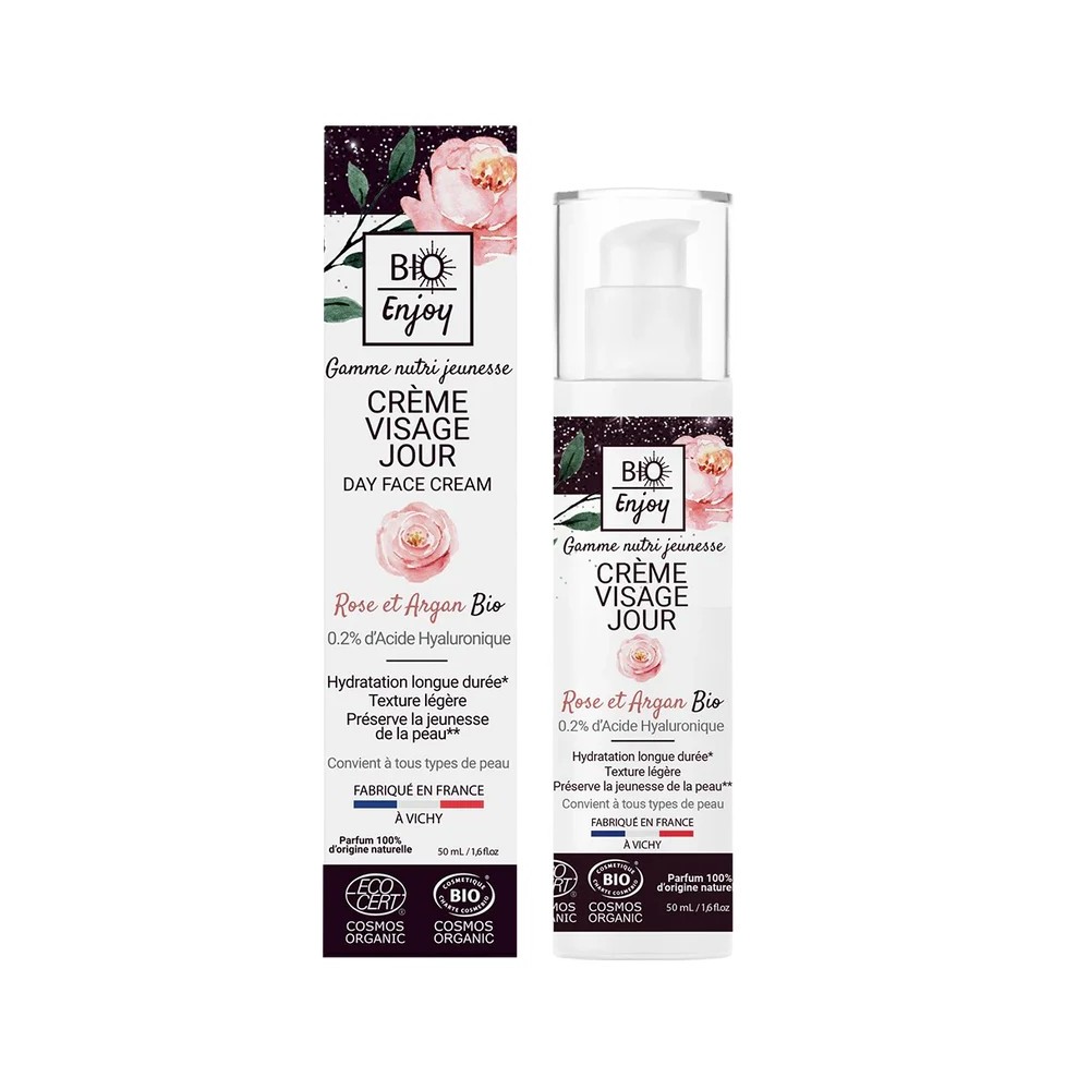 Crème de Jour Rose Argan nutri jeunesse – Certifiée Bio