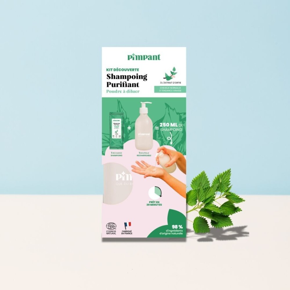 Kit Découverte Shampoing Purifiant (1 bouteille + 1 stick)