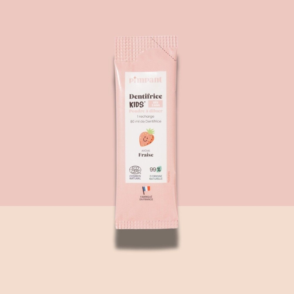 Dentifrice Fraise Kids en Poudre à Diluer 8 gr