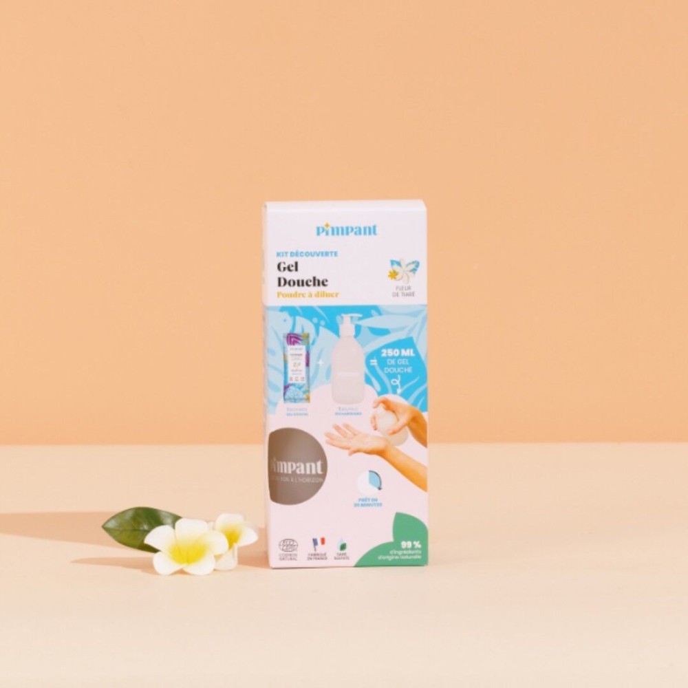 Kit Découverte Gel Douche Tiaré en Poudre à Diluer