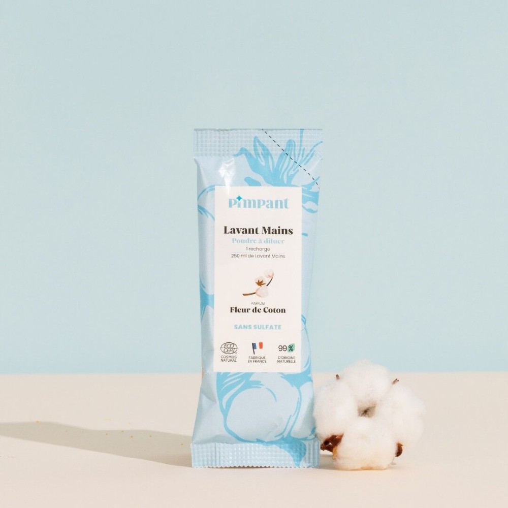 Gel Lavant-Mains Fleur de Coton en Poudre à Diluer