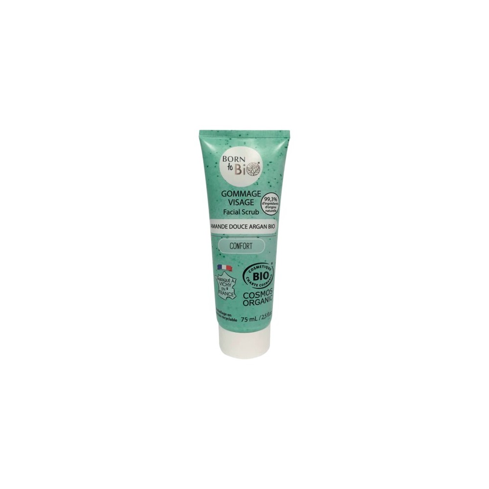 Gommage visage amande & argan bio – douceur